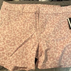 Kut from the Kloth pink leopard shorts